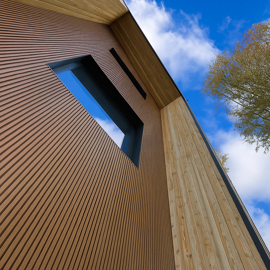 106” x 8.5” Wall Paneling Board Siding System, Weatherproof and UV-Resistant, Outdoor Composite Cladding Siding (Set of 30) e-Joy 