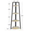 Étagère de rangement triangulaire H 45,28 po x l 12,52 po x P 12,52 po