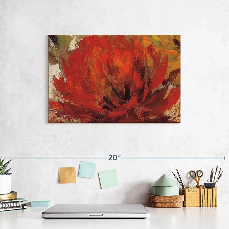 Harnek Fiery Dahlias II, 8" H x 12" W