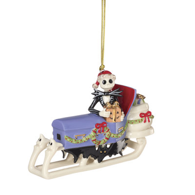 Lenox Jack Skellington Sledding Ornament
