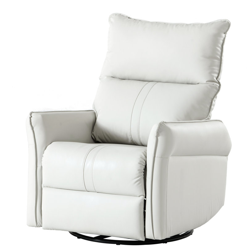 Chaise berçante pivotante 360 ° pour une atmosphère détendue - Fauteuil inclinable gris, stabilité de fabrication, Gris clair