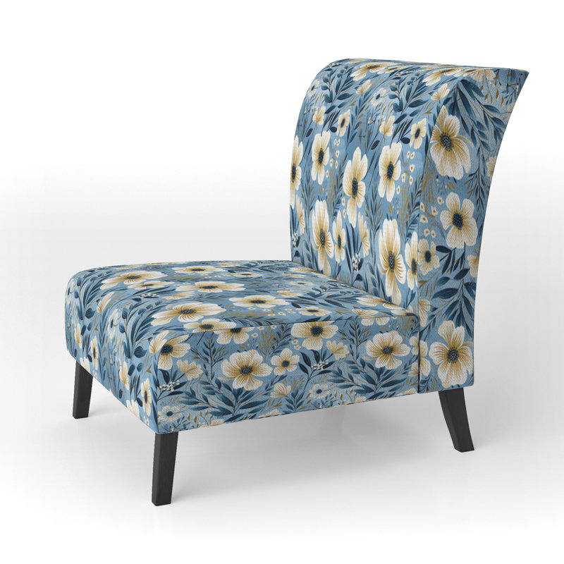 Fauteuil de chambre Blue Coastal Elegance