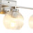Deana 3 Light Bath Vanity with Ribbed Clear Shade-924407535
