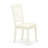 5 Piece Dining Set Includes a Square Solid Wood Table and 4 Linen Fabric Kitchen Room Chairs, Linen White-37651032