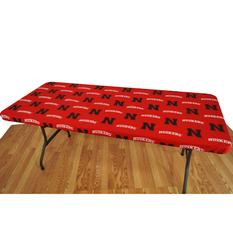 NCAA Outdoor Patio Table Cover, 96" W x 30" D, Nebraska