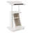 Gymax Sit-to-stand Laptop Desk Cart Rolling Mobile Height Adjustable W/ Storage