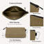 Ensemble de 6 pochettes à outils en toile 12 po, fond plat