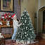 Arbre de Noël enneigé 6 pi avec 6 branches, 250 lumières pour la maison, le bureau et les fêtes, blanc chaud-42850693