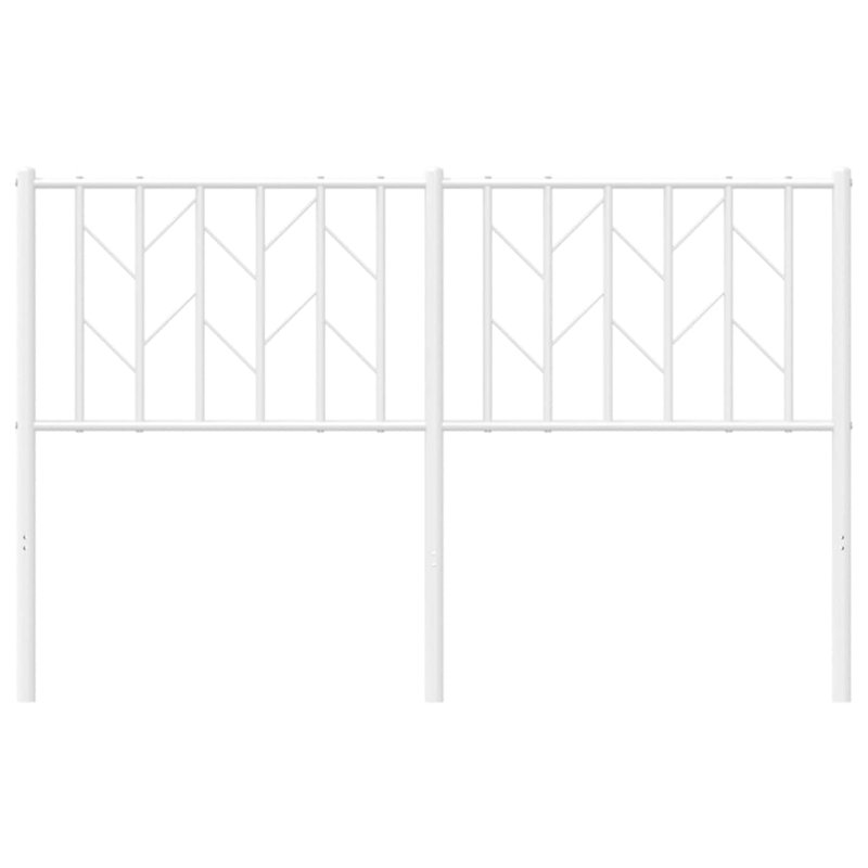 Vidaxl Metal Replace Headboard, White, Super King - 193 x 200 cm