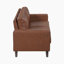 Ussery 54" Modern Loveseat with Faux Leather, Pocket Coils, Faux Wood Feet-105864614