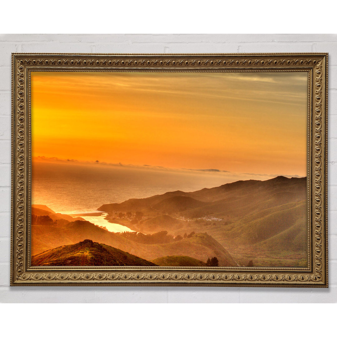 Gerahmtes Wandbild San Francisco Ocean Mist