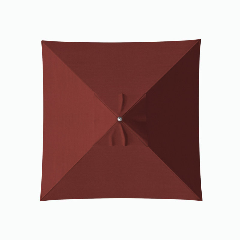 Parasol de marché Boehlke 7 pi 6 po, Toile Sunbrella® rouge Jockey