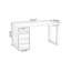 Bureaux rectangulaires en bois massif noyer clair-107519283