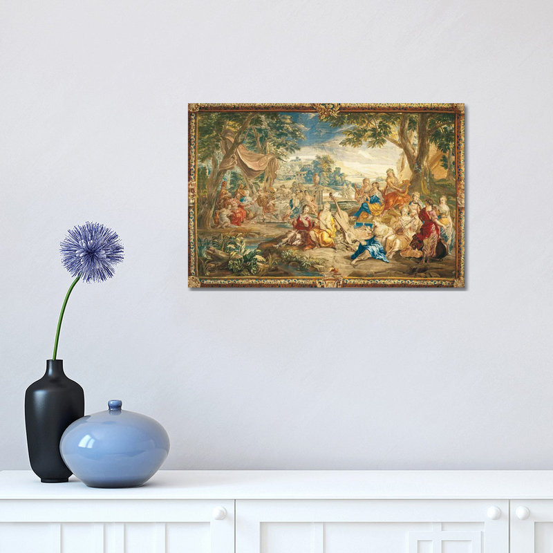 Brussels Tapestry, 18Th Century by Top Art Portfolio - Wrapped Canvas Painting, 30.48 cm H x 45.72 cm W