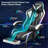 HOFFREE Gaming Chair With LED RGB Lights With Massage And Footrest Ergonomic Computer Chair High Back Video Game Chair With Adjustable Lumbar Support Linkage Armrest-1852369187