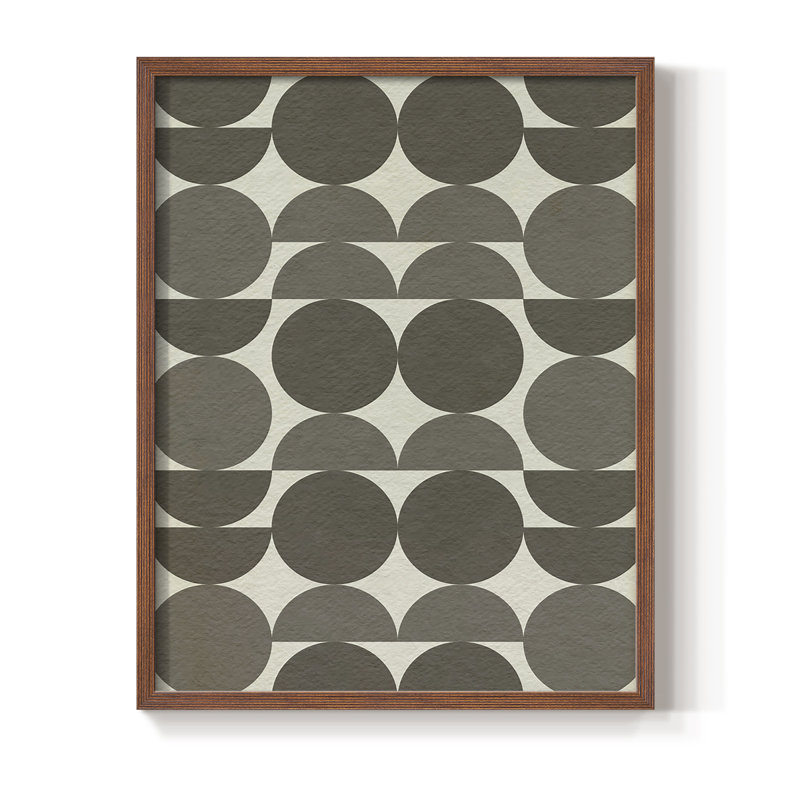 Neutre Subtle Shift II, reproduction encadrée - bois massif, Noyer, H 11 po x l 9 po