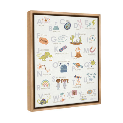 "Science Thème Alphabet" par Carrie Cantwell sur toile