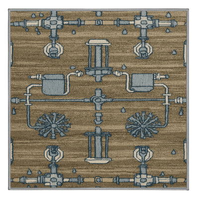 Tapis de transport brun lavable à la machine