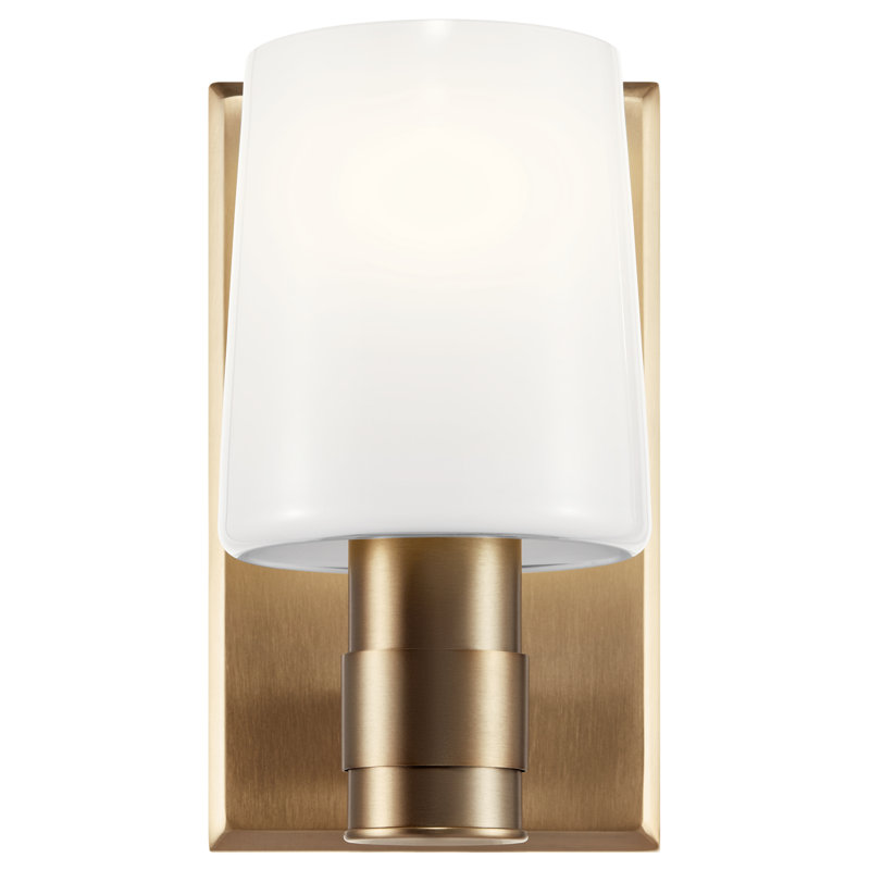 Jahray Steel Armed Sconce, Champagne Bronze