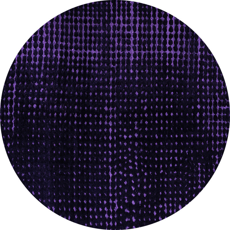 Armond Checkered Indoor Rug, Round 5'