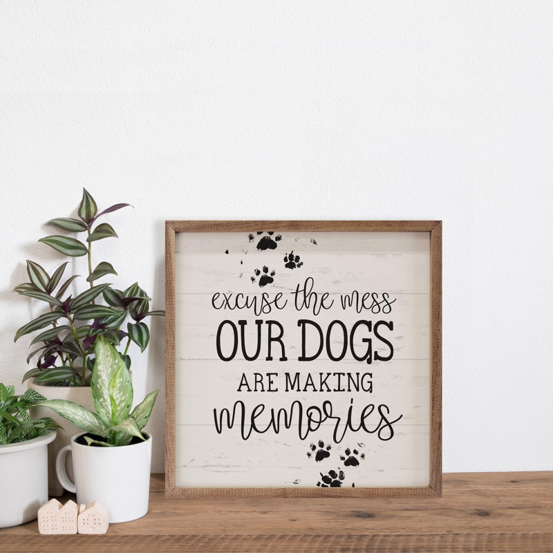 Our Dogs Are Making Memories Paws, H 4 po x l 4 po