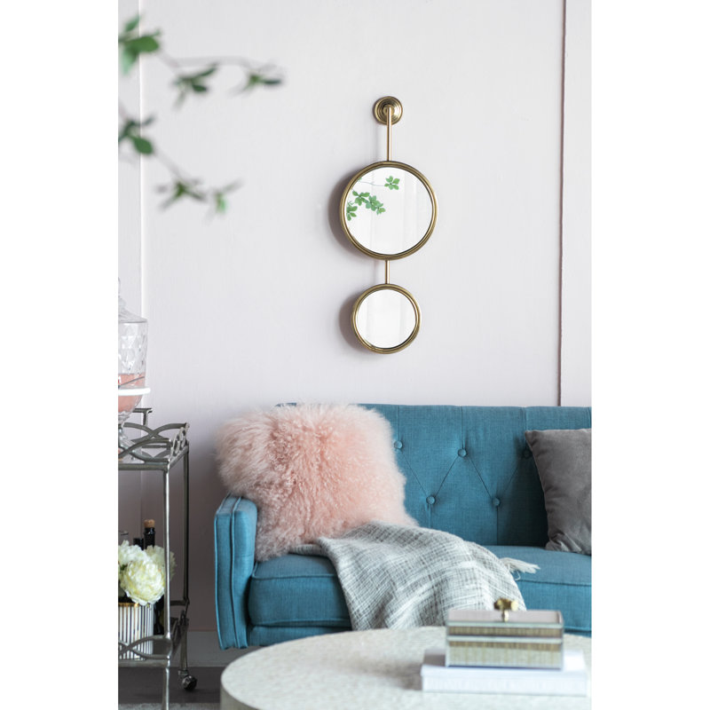 2 miroirs circulaires pour la décoration murale, miroir mural
