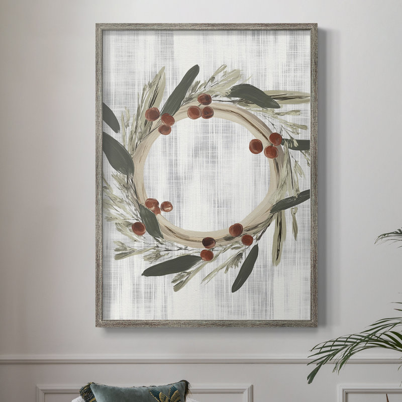 «Christmas Holiday Art» CCXCVI, reproduction encadrée - bois massif, H 11 po x l 9 po