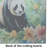 Panda Glass Cutting Board Large