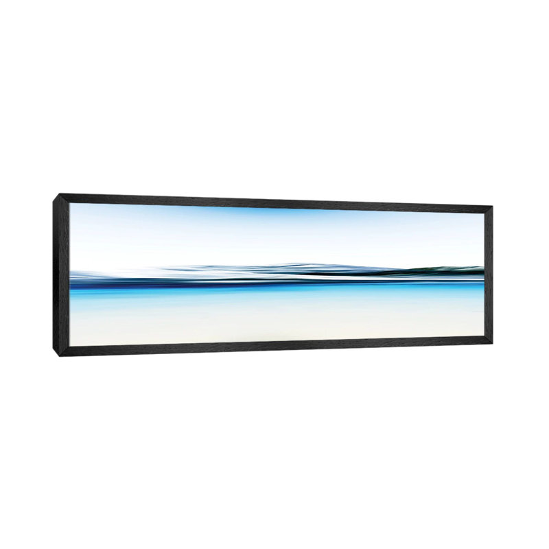 Beautiful And Serene by Angel Estevez - Panoramic Print on Canvas, 40.64cm H x 121.92cm W x 3.81cm D, Black Framed