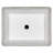 19.75 in. x 15.75 in. White Porcelain Rectangular Undermount Bathroom Vanity Sink