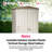 76' Toomax Lockable Outdoor Garden Plastic Vertical Storage Shed Cabinet