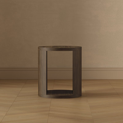 Table de bout contemporaine en noyer de 20 po Alure