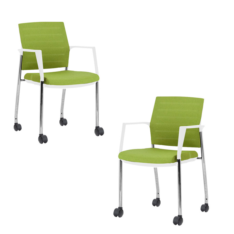 Chaise empilable d'invité / de réception, Oui, Blanc, Vert