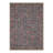 Veridian Geometric Floral Machine Washable Red / Blue Indoor Area Rug with Non-Slip Backing-324321956