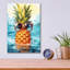 «Summer Pineapple 1» par Momart, art mural en verre acrylique-1280556841