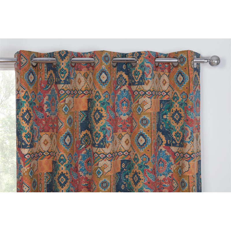 Charolett Semi Sheer Curtain Pair, 229cm Width x 137cm Drop