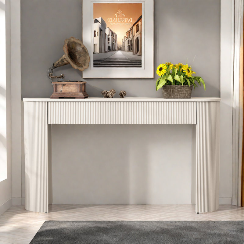 Console moderne avec 2 tiroirs