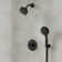 Dual-Function Shower Faucet System, Showerhead and Hand Shower with 5 Spray Settings