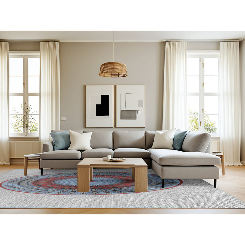 Geometric Indoor Rug, Rectangle 8' x 12'