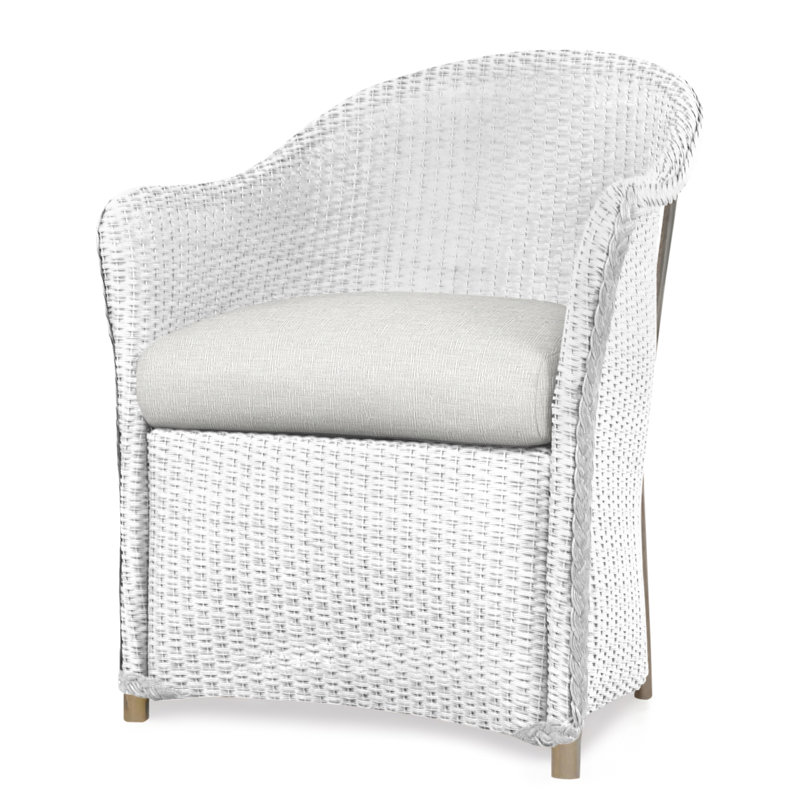 Weekend Retreat Outdoor Dining Armchair, White, Serene Spa
