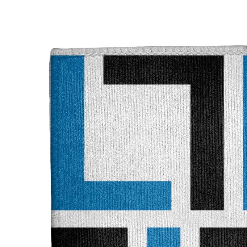 Geometric Indoor Rug, Rectangle 3' x 5'