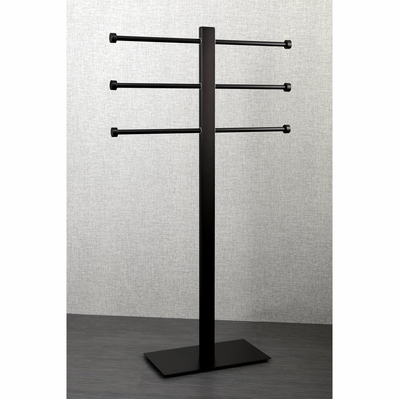Kingston Brass Edenscape Freestanding Triple Towel Rack, Oil Rubbed Bronze