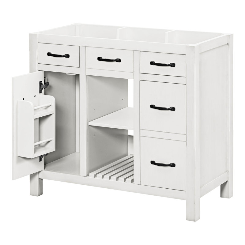 35.51'' Single Bathroom Vanity Base Only, White