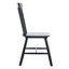 Ensemble de table de salle à manger rectangulaire, table de salle à manger de ferme avec pieds en bois massif et chaises à dossier à lattes Windsor pour cuisine / salle à manger / chambre d'amis-691036797-691036790-691036791