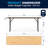 6-Foot Rectangular Wood Folding Training / Seminar Table with Smooth Clear Coated Finished Top