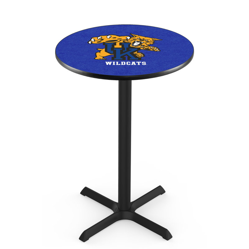 Round Metal Base Dining Table, University of Kentucky - Cat Logo
