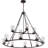 Screven 12 - Light Dimmable Tiered Chandelier