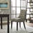 Modern Elegant Button Tufted Upholstered Fabric With Nailhead Trim, Side Chair-1154293342-1166071463