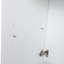Meuble-lavabo sur pied blanc brillant avec lavabo en résine de 61 cm (24 po), de style moderne, système de fermeture amortie et silencieuse.