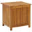 vidaXL Outdoor Storage Box, Deck Box with Lid, 23.6x19.7x22.8 Inches Brown Solid Acacia wood